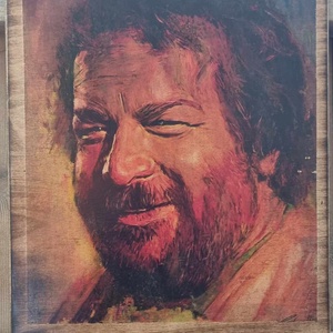 Bud Spencer fakép, Otthon & Életmód, Dekoráció, Dísztárgy, Decoupage, transzfer és szalvétatechnika, MESKA