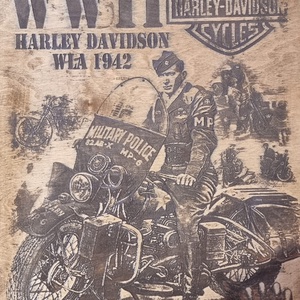 Harley Davidson WW II lézergravír, Otthon & Életmód, Dekoráció, Kép & Falikép, Táblakép, Famegmunkálás, MESKA