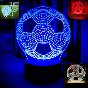 Sütikiszúróval! Foci 3D LED lámpa + focilabda sütikiszúró! - Meska.hu