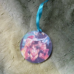 karácsonyfadísz Harry Potter rajongóknak, Karácsony, Karácsonyi lakásdekoráció, Karácsonyfadíszek, Decoupage, transzfer és szalvétatechnika, MESKA