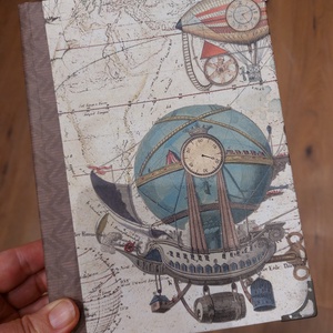 Steampunk flying machine diary - Meska.hu