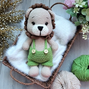 Horgolt oroszlán amigurumi, Játék & Sport, Plüssállat & Játékfigura, Más figura, Horgolás, MESKA