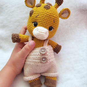 Horgolt zsiráf amigurumi öltöztethető, Játék & Sport, Plüssállat & Játékfigura, Zsiráf, Horgolás, MESKA