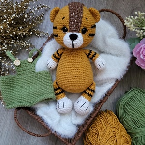 Horgolt tigris amigurumi - játék & sport - plüssállat & játékfigura - más figura - Meska.hu