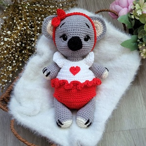 Horgolt koala amigurumi - Meska.hu