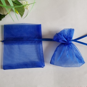 Kék színű organza dísztasak, ajándék tasak  kb. 8x9-10cm, Esküvő, Emlék & Ajándék, Köszönőajándék, , MESKA