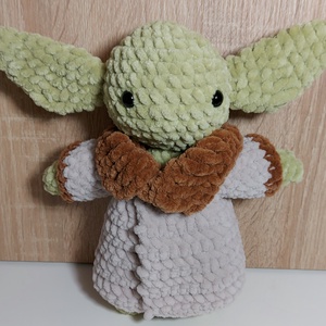 Horgolt Plüss Baby Yoda - Grogu - Meska.hu