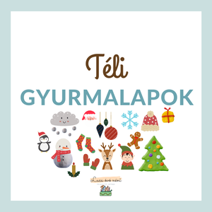 Téli-adventi gyurmalapok (21 db), Játék & Sport, Készségfejlesztő és Logikai játék, Oktató játékok, Fotó, grafika, rajz, illusztráció, MESKA