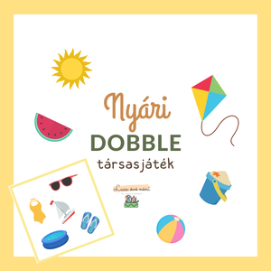 Nyári dobble társasjáték (nyomtatható), Játék & Sport, Készségfejlesztő és Logikai játék, Oktató játékok, Fotó, grafika, rajz, illusztráció, MESKA