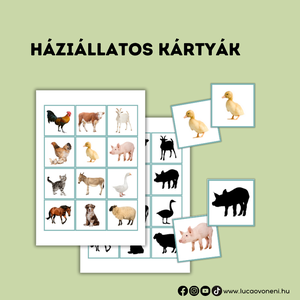 Háziállatos fejlesztő játékok óvodásoknak (nyomtatható) - játék & sport - készségfejlesztő és logikai játék - oktató játékok - Meska.hu