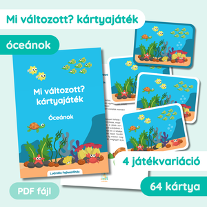 Mi változott? kártyajáték - Óceánok - játék & sport - készségfejlesztő és logikai játék - oktató játékok - Meska.hu