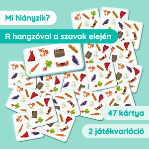 Mi hiányzik? kártyajáték R hangzóval a szavak elején - játék & sport - készségfejlesztő és logikai játék - oktató játékok - Meska.hu