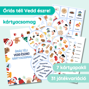 Óriás téli Vedd észre! kártyacsomag - Meska.hu