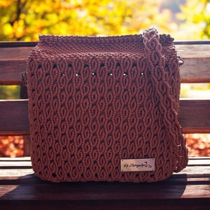 Makramé crossbody táska - Meska.hu