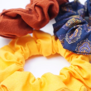 ZERO WASTE scrunchie hajgumik - ősz - ruha & divat - hajdísz & hajcsat - hajgumi - Meska.hu