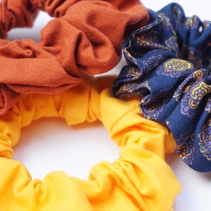 ZERO WASTE scrunchie hajgumik - ősz - ruha & divat - hajdísz & hajcsat - hajgumi - Meska.hu