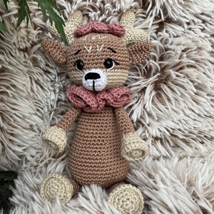 Szederke horgolt őzike, rénszarvas amigurumi, Játék & Sport, Plüssállat & Játékfigura, Más figura, Horgolás, Hímzés, MESKA