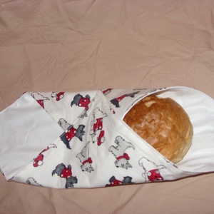 Uzsonna csomagoló, tépőzáras újraszalvéta - sandwich bag - uzsonnás textil szalvéta -  vízhatlan szalvéta , Táska & Tok, Uzsonna- & Ebéd tartó, Szendvics csomagoló, Varrás, MESKA