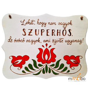 Magyaros mintás tanár / tanárnő / óvónő szuperhős képecske - otthon & életmód - dekoráció - ajtó- és ablak dekoráció - ajtódísz & kopogtató - Meska.hu