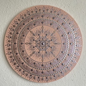 Barack-bronz-rosegold színű mandala, Otthon & Életmód, Dekoráció, Spiritualitás, Mandala, Festészet, MESKA