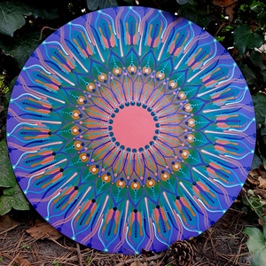 Naplemente mandala  50 cm - otthon & életmód - dekoráció - spiritualitás - mandala - Meska.hu