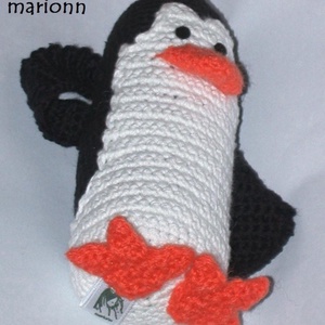 Kowalski madagaszkár pingvinje Amigurumi horgolt figura  - játék & sport - plüssállat & játékfigura - más figura - Meska.hu