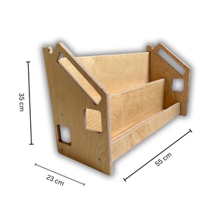 Könyvespolc gyerekeknek Montessori ihletésű - otthon & életmód - babaszoba, gyerekszoba - babaszoba dekoráció - Meska.hu