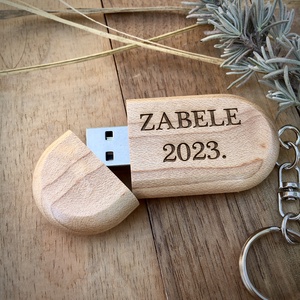 Gravírozott fa pendrive 8GB, Otthon & Életmód, Papír írószer, Ajándékkísérő, Gravírozás, pirográfia, MESKA