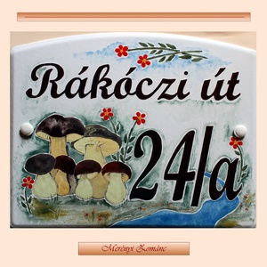 Tűzzománc házszám táblák., Otthon & Életmód, Ház & Kert, Házszám, Tűzzománc, Festett tárgyak, MESKA