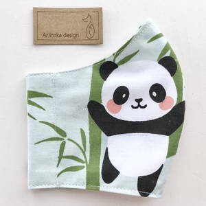 Panda mackó mintás arcmaszk, szájmaszk, maszk - KIS HIBÁS  - Artiroka design - férfi & uniszex - férfi & uniszex - Meska.hu