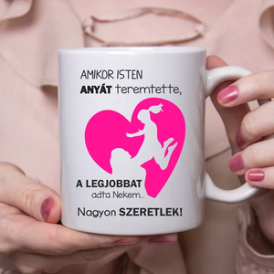 Anya-lánya bögre, ajándék anyák napjára, Otthon & Életmód, Konyhafelszerelés, tálalás, Tálalás, Bögre & Csésze, Decoupage, transzfer és szalvétatechnika, Mindenmás, MESKA