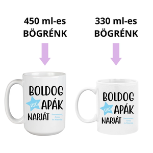 Boldog első Apák napját!  egyedi Apák napi bögre - otthon & életmód - konyhafelszerelés, tálalás - tálalás - bögre & csésze - Meska.hu