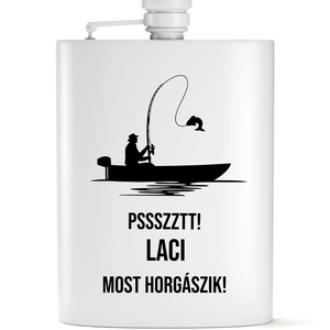 Horgászos ajándék  flaska horgászoknak - otthon & lakás - konyhafelszerelés, tálalás - flaska, csatos üveg - Meska.hu