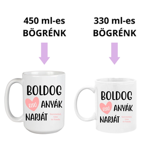 Boldog első Anyák napját!  egyedi Anyák napi bögre - otthon & lakás - konyhafelszerelés, tálalás - tálalás - bögre & csésze - Meska.hu