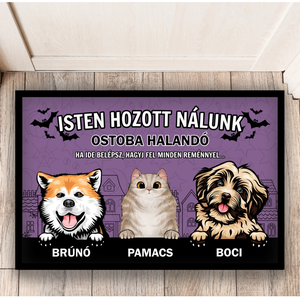 Állatos Halloween bejárati szőnyeg, Otthon & Életmód, Lakástextil, Lábtörlő, Mindenmás, MESKA