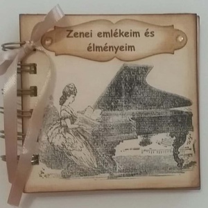 Zene- , színházkedvelőknek - csoportajándék - zenei versenyek - emlékmegőrző album - zongora - örök emlék - egyeditermék - otthon & életmód - papír írószer - album & fotóalbum - Meska.hu