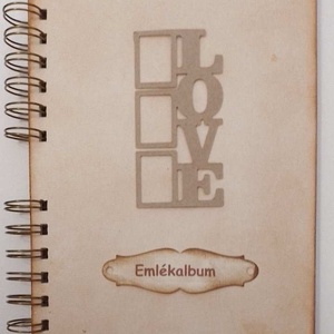 LOVE feliratú album - esküvő  - eljegyzés - évforduló - emlékírás - élménybeszámoló - egyediajándékötlet - örök emlék 2, Otthon & Életmód, Papír írószer, Album & Fotóalbum, Papírművészet, MESKA