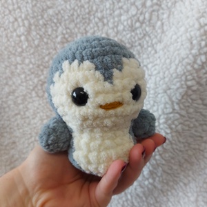 Közepes amigurumi plüss pingvin - Meska.hu