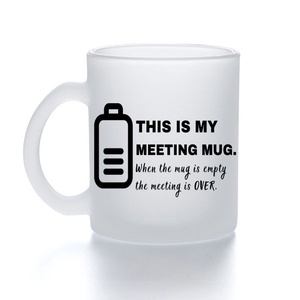 This is my meeting mug.... - üveg bögre, 330 ml, Otthon & Lakás, Konyhafelszerelés, tálalás, Tálalás, Bögre & Csésze, Mindenmás, MESKA