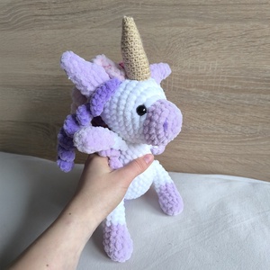 Luna, az unikornis amigurumi figura - játék & sport - plüssállat & játékfigura - unikornis - Meska.hu