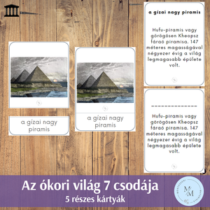 Az ókori világ 7 csodája 3-5 részes kártyák - játék & sport - készségfejlesztő és logikai játék - oktató játékok - Meska.hu