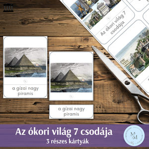 Az ókori világ 7 csodája 3-5 részes kártyák - játék & sport - készségfejlesztő és logikai játék - oktató játékok - Meska.hu