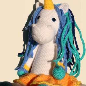 Horgolt unicornis amigurumi - Emily - játék & sport - plüssállat & játékfigura - unikornis - Meska.hu