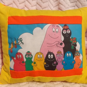 Egyedi barbapapa mintás párnák - otthon & lakás - babaszoba, gyerekszoba - gyerek díszpárna - Meska.hu