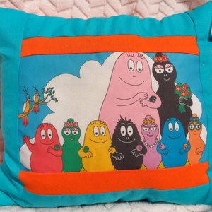 Barbapapa mesepárna kék-sötétkék - otthon & életmód - babaszoba, gyerekszoba - gyerek díszpárna - Meska.hu