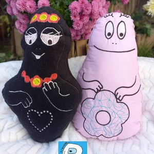 Barbapapa és Barbamama 2db os szett, Játék & Sport, Plüssállat & Játékfigura, Más figura, Hímzés, Varrás, MESKA