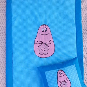 Barbapapa foltvarrott gyermekágynemű több színben - játék & sport - ovis felszerelés - ovis ágynemű - Meska.hu