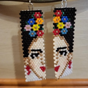 Frida Kahlo fülbevaló - Meska.hu