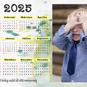 2025-ös éves naptár, karácsonyi fényképes naptár, karácsonyi ajándék, ajándékkisérő, képeslap - otthon & életmód - dekoráció - fali és függő dekoráció - falinaptár & öröknaptár - Meska.hu