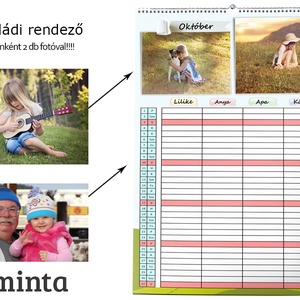 2025-ös Családi rendező fényképes falinaptár, karácsonyi ajándék, ajándékkisérő, képeslap, Otthon & Életmód, Dekoráció, Fali és függő dekoráció, Falinaptár & Öröknaptár, Fotó, grafika, rajz, illusztráció, MESKA